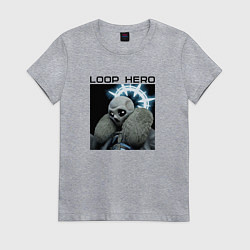 Футболка хлопковая женская Лич - Loop Hero, цвет: меланж
