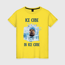 Женская футболка Ice Cube in ice cube