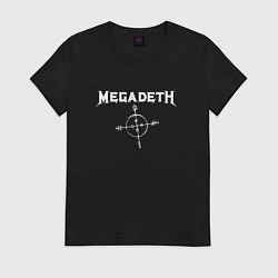 Футболка хлопковая женская Megadeth: Cryptic Writings, цвет: черный