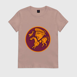 Футболка хлопковая женская Свебы Total War: Rome II, цвет: пыльно-розовый