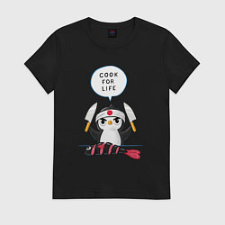 Женская футболка Готовь всю жизнь