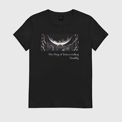 Футболка хлопковая женская The day of transcending finality, цвет: черный