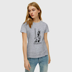 Футболка хлопковая женская Don Quixote, цвет: меланж — фото 2