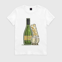 Футболка хлопковая женская Sake, цвет: белый