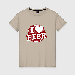 Женская футболка Признание в любви к пиву