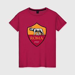 Футболка хлопковая женская Roma sport fc, цвет: маджента