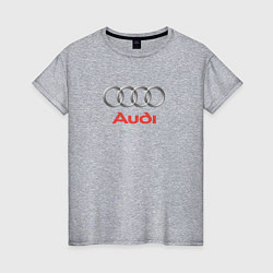 Женская футболка Audi brend