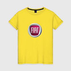 Футболка хлопковая женская Fiat Italy, цвет: желтый