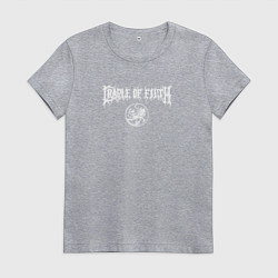 Футболка хлопковая женская Cradle of Filth: emblem, цвет: меланж