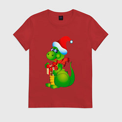 Женская футболка Дракон с подарком