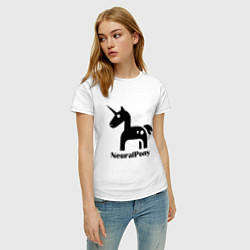 Футболка хлопковая женская Neural Pony, цвет: белый — фото 2