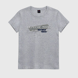 Футболка хлопковая женская Depeche Mode - Barrel Of A Gun Single, цвет: меланж