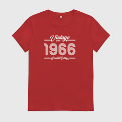 Футболка хлопковая женская Лимитированный выпуск 1966, цвет: красный