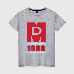 Футболка хлопковая женская Depeche Mode - Black Celebration album merch, цвет: меланж