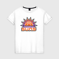 Футболка хлопковая женская Phoenix Suns, цвет: белый