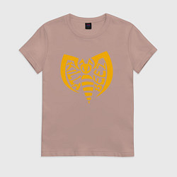 Футболка хлопковая женская Killa beez, цвет: пыльно-розовый