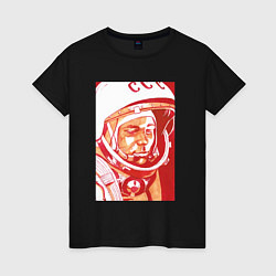 Женская футболка Gagarin in red
