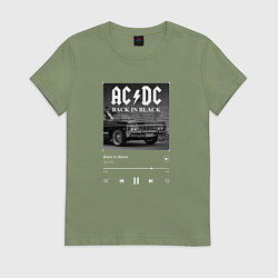 Женская футболка Back in black - AC DC