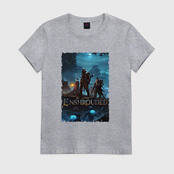 Футболка хлопковая женская Герои из Enshrouded, цвет: меланж