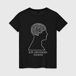 Футболка хлопковая женская Joy Division - Disorder, цвет: черный