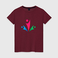 Женская футболка Символ человечков