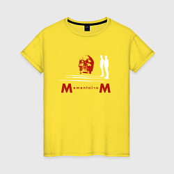 Футболка хлопковая женская Depeche Mode - Memento Mori Fletch, цвет: желтый