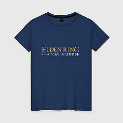 Футболка хлопковая женская Elden ring shadow of the erdthree, цвет: тёмно-синий
