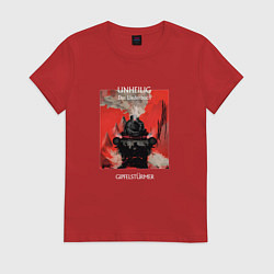 Футболка хлопковая женская Unheilig - Gipfelsturmer, цвет: красный
