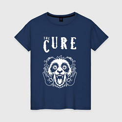 Футболка хлопковая женская The Cure rock panda, цвет: тёмно-синий