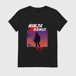 Футболка хлопковая женская Higan - Ninja Kamui, цвет: черный