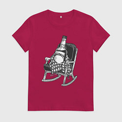 Женская футболка Виски в кресле