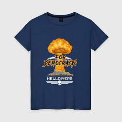 Женская футболка Helldivers: For Democracy