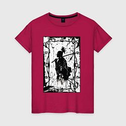 Женская футболка Воин с катаной