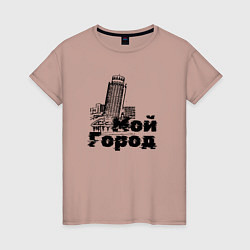 Женская футболка Мой город - башня