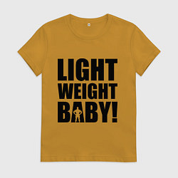 Футболка хлопковая женская Light weight baby, цвет: горчичный