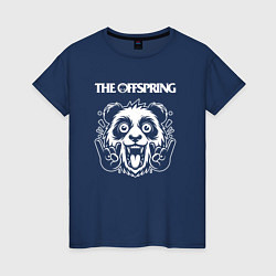 Футболка хлопковая женская The Offspring rock panda, цвет: тёмно-синий