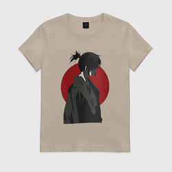 Футболка хлопковая женская Nogarami Ято, цвет: миндальный