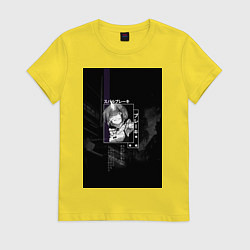 Футболка хлопковая женская Горничная Рем, цвет: желтый