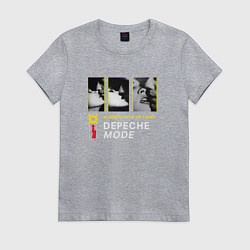 Футболка хлопковая женская Depeche Mode - Kisses lust, цвет: меланж