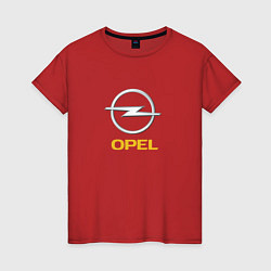 Женская футболка Opel авто бренд