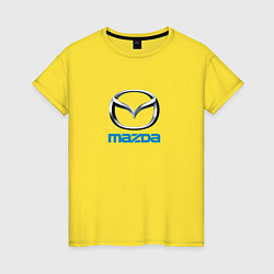Футболка хлопковая женская Mazda sport brend, цвет: желтый