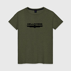 Женская футболка Helldivers Logo