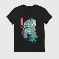 Женская футболка Мононоке Сан