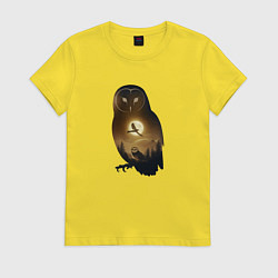 Женская футболка Лунная совушка