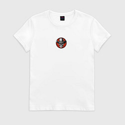 Футболка хлопковая женская Wild west, цвет: белый