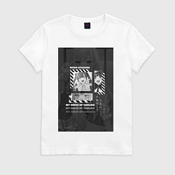 Футболка хлопковая женская Марин Китагава Гяру, цвет: белый