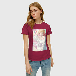 Футболка хлопковая женская Марин Китагава косплей, цвет: маджента — фото 2