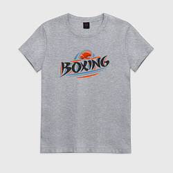 Футболка хлопковая женская Style boxing, цвет: меланж
