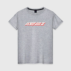 Футболка хлопковая женская Ateez logo, цвет: меланж