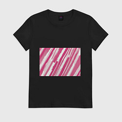 Женская футболка Розовые полосы
